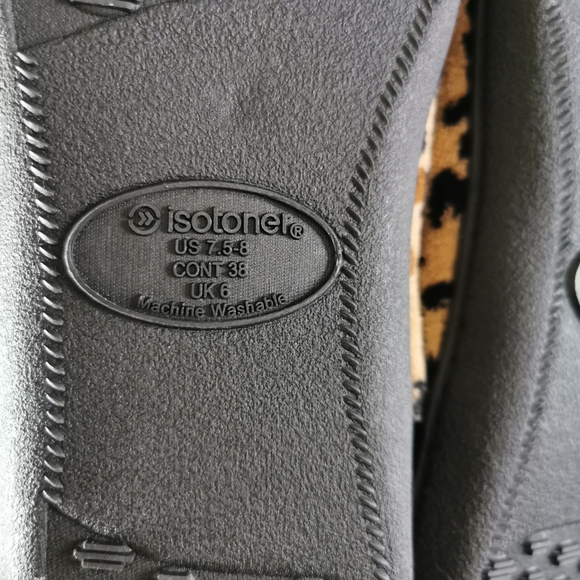 Isotoner Cheetah Print Clog Slippers Size 7.5-8 - Picture 6 of 6